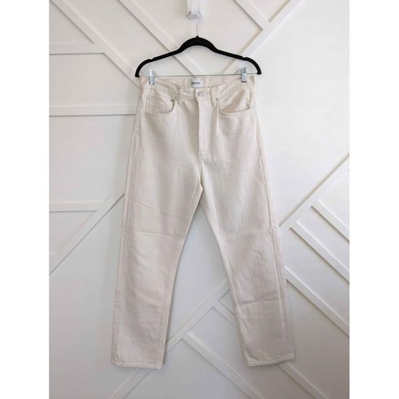 Agolde 90s high rise pinch jeans off white 28 - Picture 3 of 8